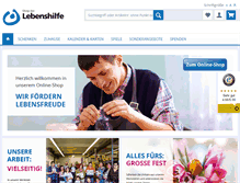 Tablet Screenshot of lebenshilfe-shop.de